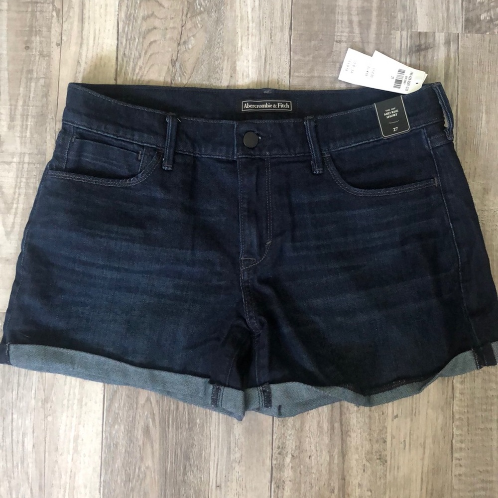 Abercrombie & Fitch Dark Jean Shorts